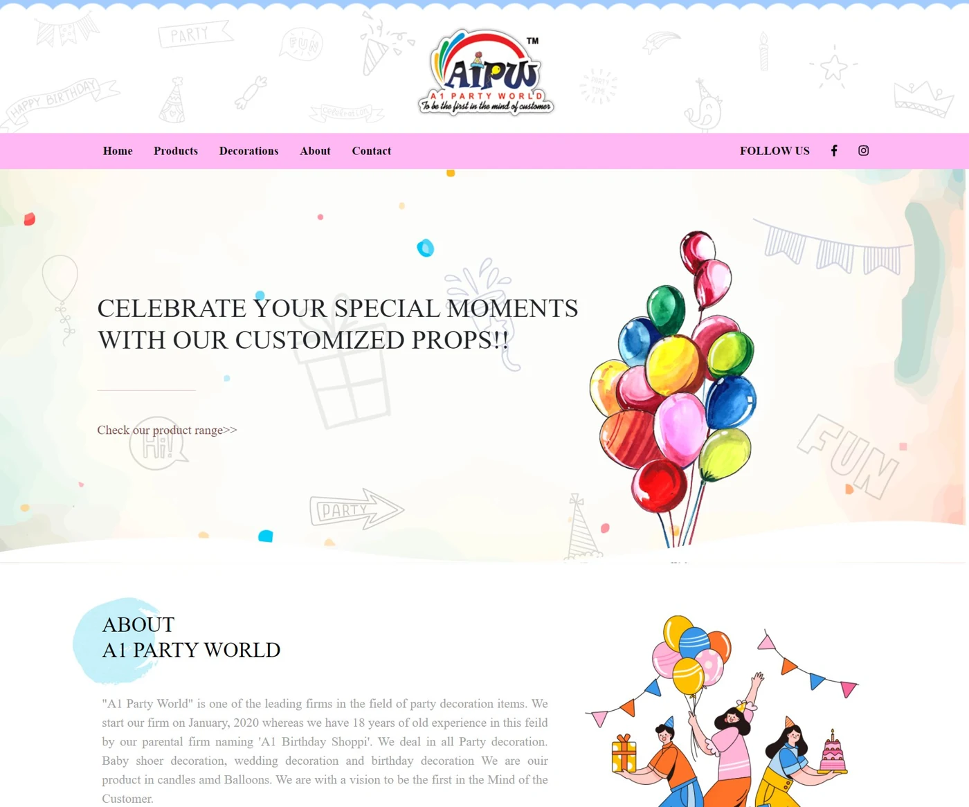 A1 Party World project preview