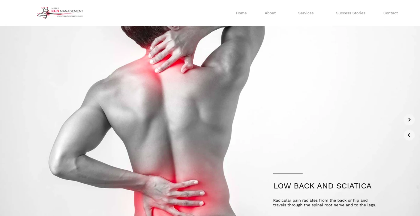MIRAJ PAIN MANAGEMENT project preview